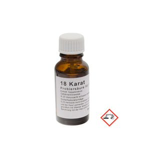 Test Acid for Gold 18k 750 Goldsmith 20ml Germany for jewelers